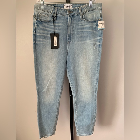 PAIGE Pants - NWT PAIGE Margot Crop Light Blue Jeans